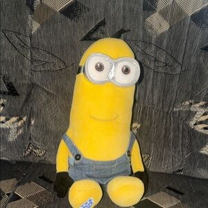 Despicable Me Minion Toy with Denim Overalls